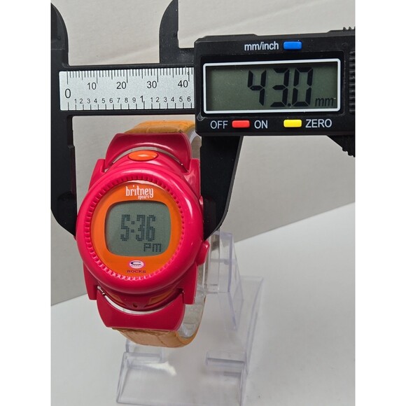 Britney Spears Watch Rocks 2000 Trendmasters Y2K Pink New Battery LCD *READ main image 11